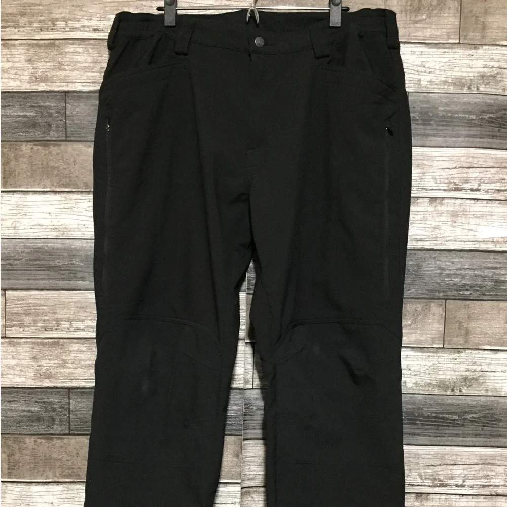 CQR Fleece Lined Pants Men’s 40x30 Black Stretch Ankle Zip